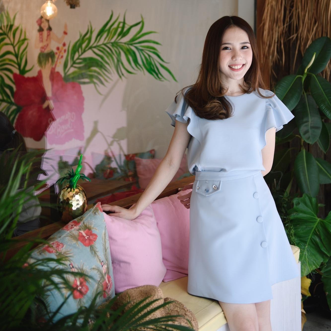 prettythingonme Beach Wave Top สี Baby Blue เสื้อระบายหัวไหล่ แนะนำมากๆค่ะ มี2สี prettythingonme Beach Wave Top สี Baby Blue เสื้อระบายหัวไหล่ แนะนำมากๆค่ะ มี2สี
