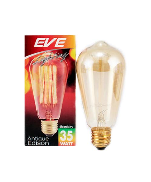 EVE หลอดไส้ antique ทรงเอดิสัน  35W. E27. เหลือง