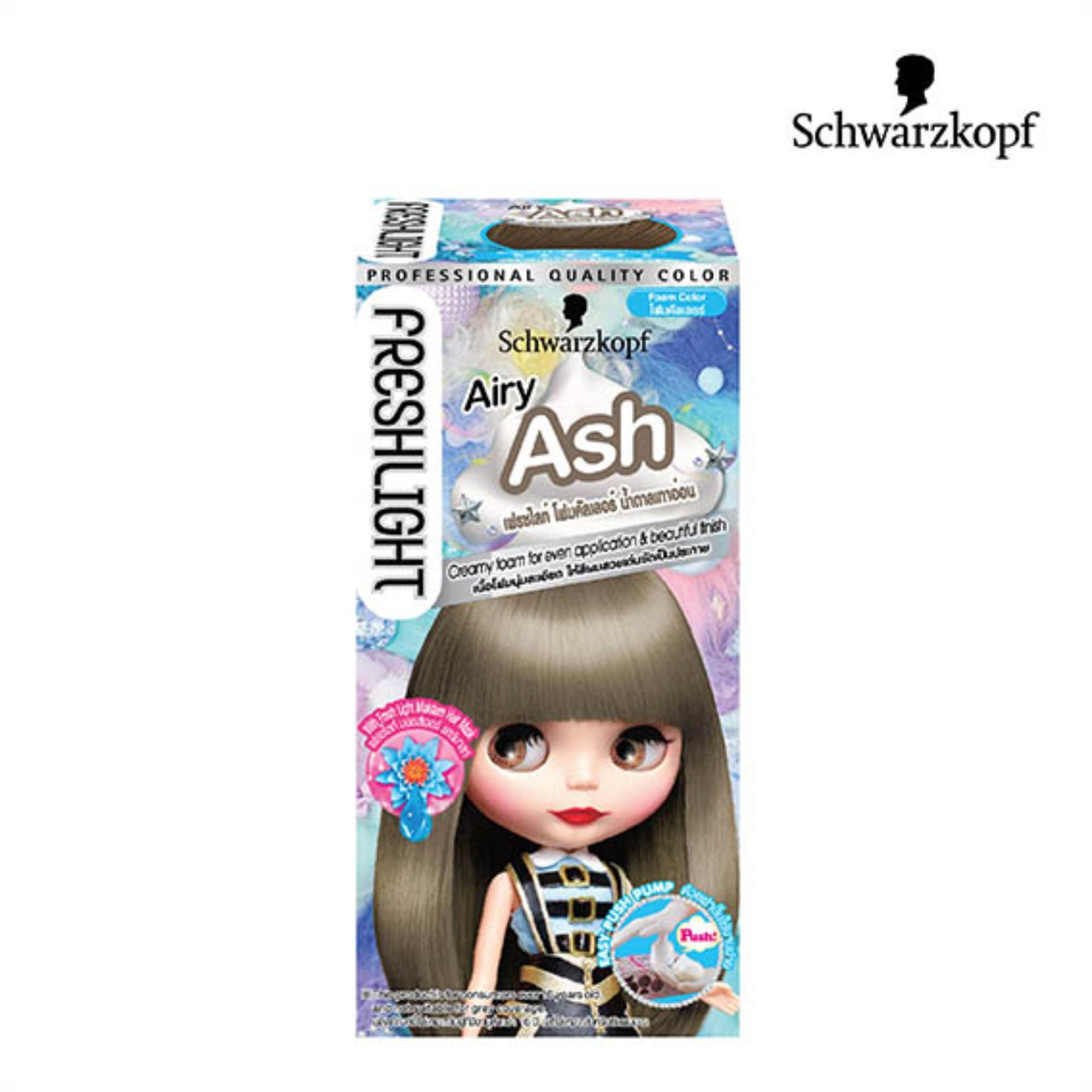 Schwarzkopf Fresh Light Foam Color AIRY ASH ชวาร์สคอฟ เฟรชไลท์ โฟม น้ำตาลเทาอ่อน