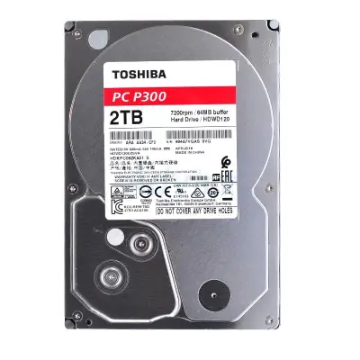 Toshiba ฮาร์ดดิสก์ 2 TB SATA-III P300 Red (64MB, 7200RPM)