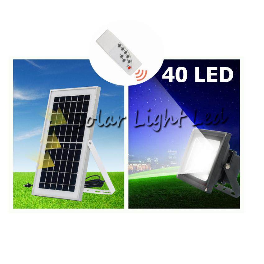 Solar light Spotlights 40LED 20W  remote control