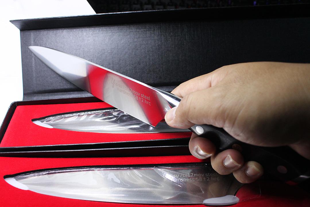 Yew chef knife 440c
