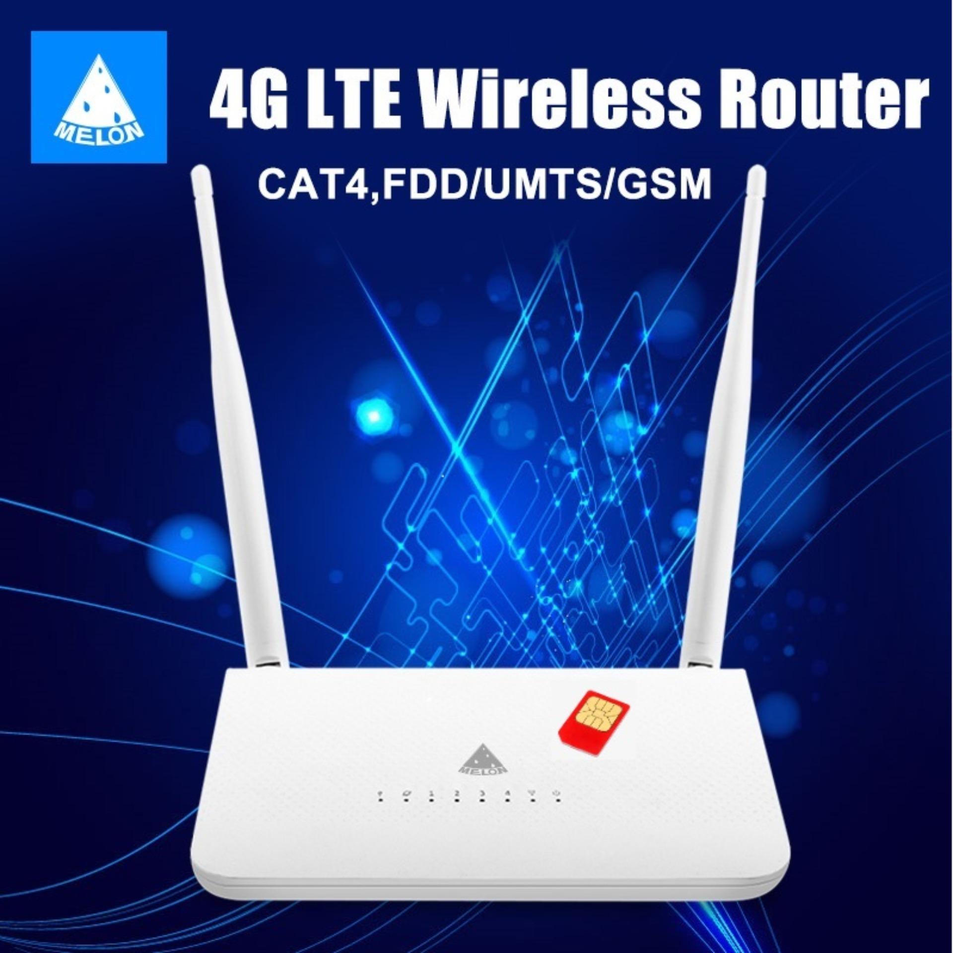 4G เราเตอร์ ใส่ซิมปล่อย Wi-Fi 300Mbps 4G LTE Router รองรับ 4G ทุกเครือข่าย รองรับการใช้งาน Wifi ได้พร้อมกัน 32 users