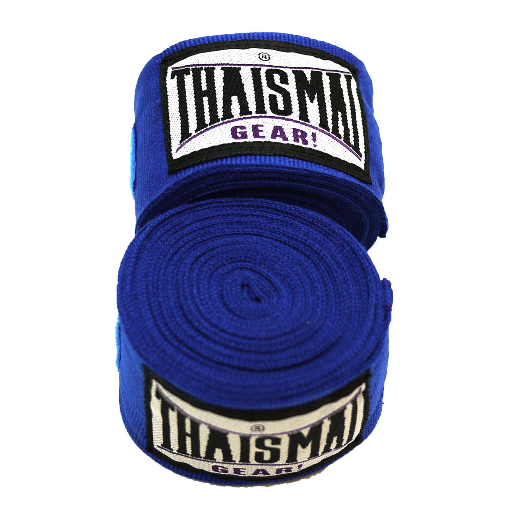 THAISMAI ผ้าพันมือซ้อมมวย Hand Wraps  HW-7003 4.5 M.Long (Blue)