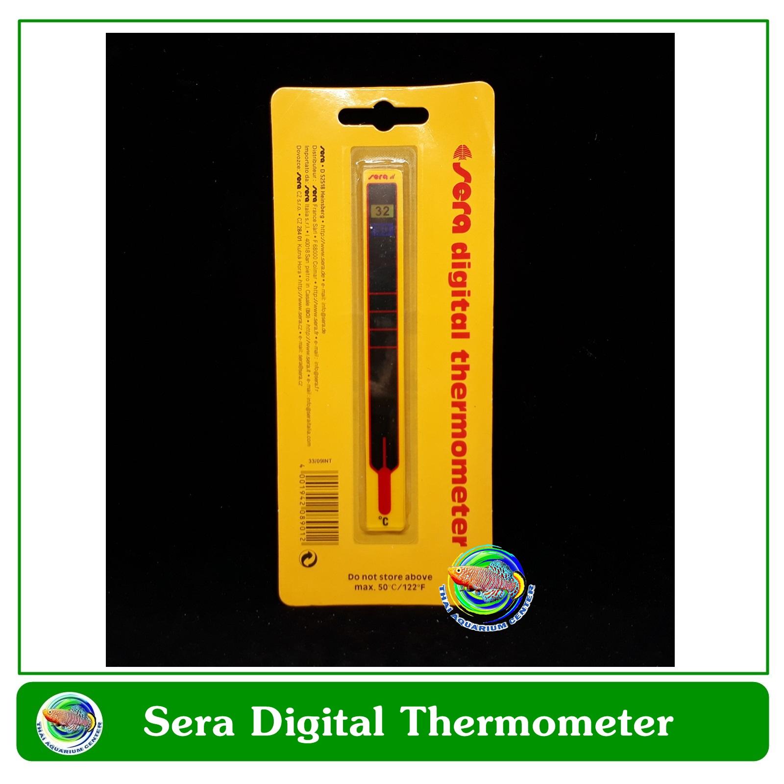Sera Digital Thermometer วัดอุณหภูมิน้ำ แบบแถบติดด้านนอกตู้ปลา