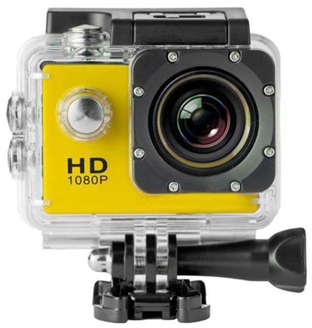 NY Gadget กล้อง ติดหมวก กล้องรถ Action Camera มีจอ LCD คุ้มที่สุด HD 1080P กันน้ำ 30 เมตร มุมกว้าง 140° พร้อมอุปกรณ์ เคสกันน้ำ