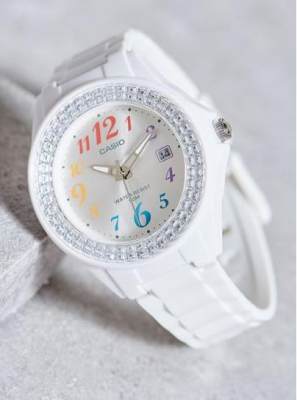Casio Standard รุ่น LX-500H-7BVDF นาฬิกาข้อมือผู้หญิง สายเรซิ่นสีขาว สุดน่ารัก (ขายดี) มั่นใจ ของแท้ 100% ประกันศูนย์ 1 ปีเต็ม