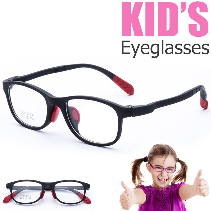 แว่นตาเกาหลีเด็ก Fashion Korea Children แว่นตาเด็ก รุ่น 2104 กรอบแว่นตาเด็ก Eyeglass baby frame ( สำหรับตัดเลนส์ ) วัสดุ TR-90 เบาและยืดหยุนได้สูง ขาข้อต่อ Kid eyewear Glasses