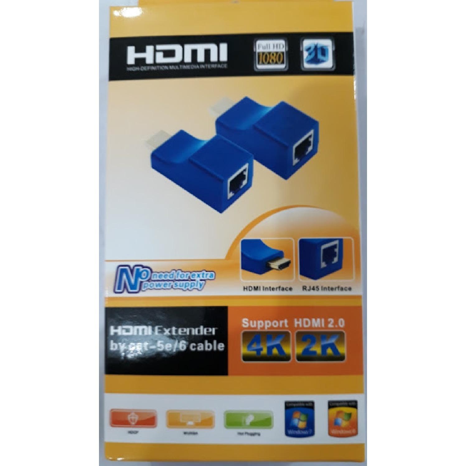 HDMI To LAN Port RJ45 Network Cable Extender 30M  Over by Cat 5e/6 