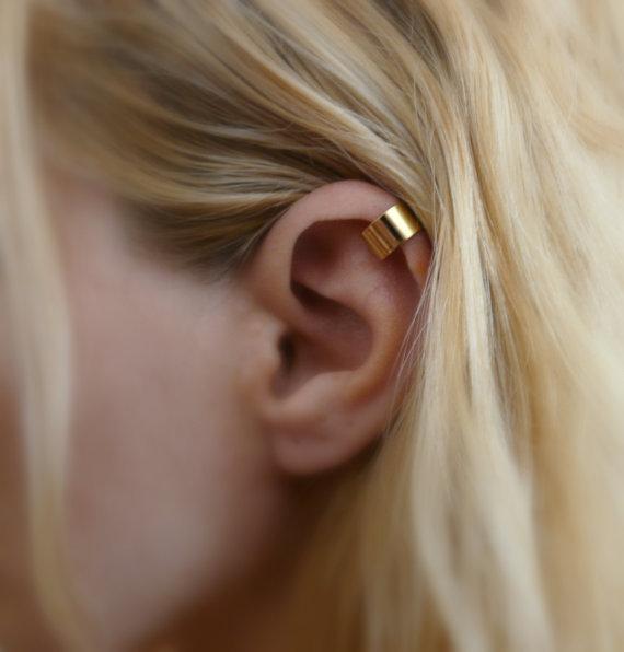 ต่างหู ไม่ต้องเจาะหู ตุ้มหู จิว Trade Fashion Simple Personality Pierced Ear Cuffs Ear Clip Earrings Jewelry - 1 ข้าง