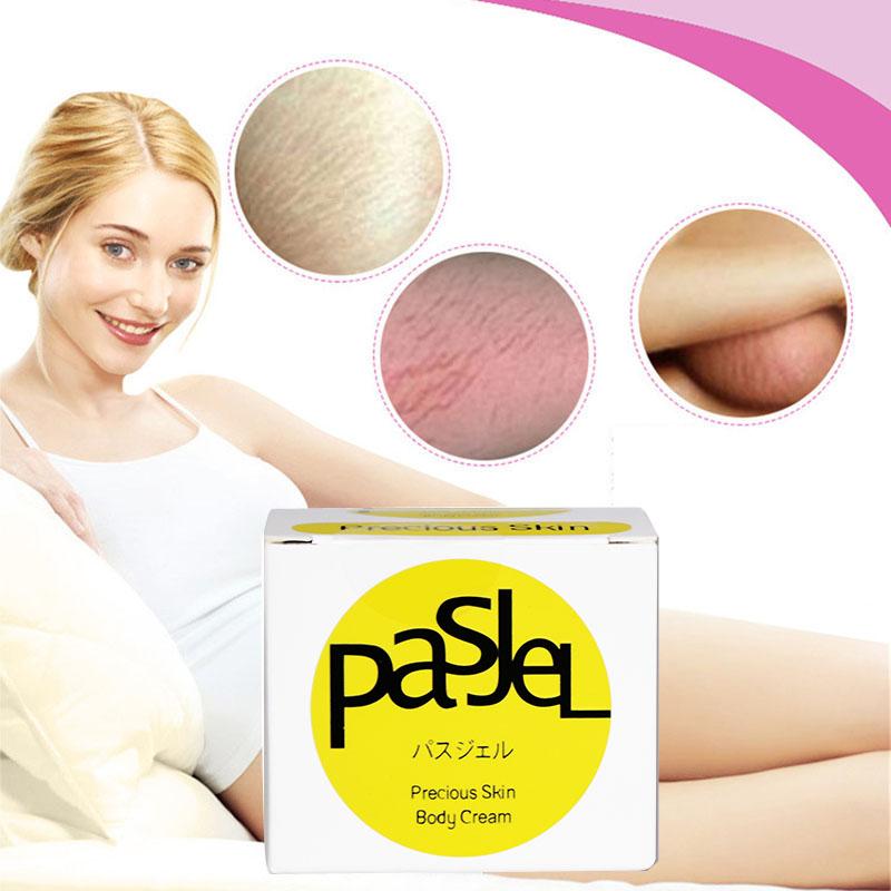 Pasjel พาสเจล ครีมลดรอยแตกลาย ลดผิวแตกลาย แก้แตกลาย ปรับผิวขาวอ่อนโยนอย่างเป็นธรรมชาติ พรีเชียส    สกิน บอดี้ครีม ครีมแก้ท้องลาย ขนาด50กรัม แท้ 100% Pasjel Precious Skin Body Cream