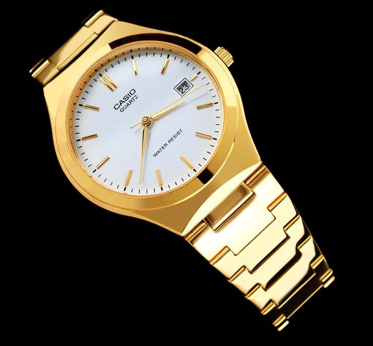 Casio นาฬิกาข้อมือผู้ชาย รุ่น MTP-1170N-7A สายสแตนเลสสีทอง หน้าปัดขาว (สินค้าขายดี)  มั่นใจ ของแท้ 100% รับประกันสินค้า 1 ปีเต็ม