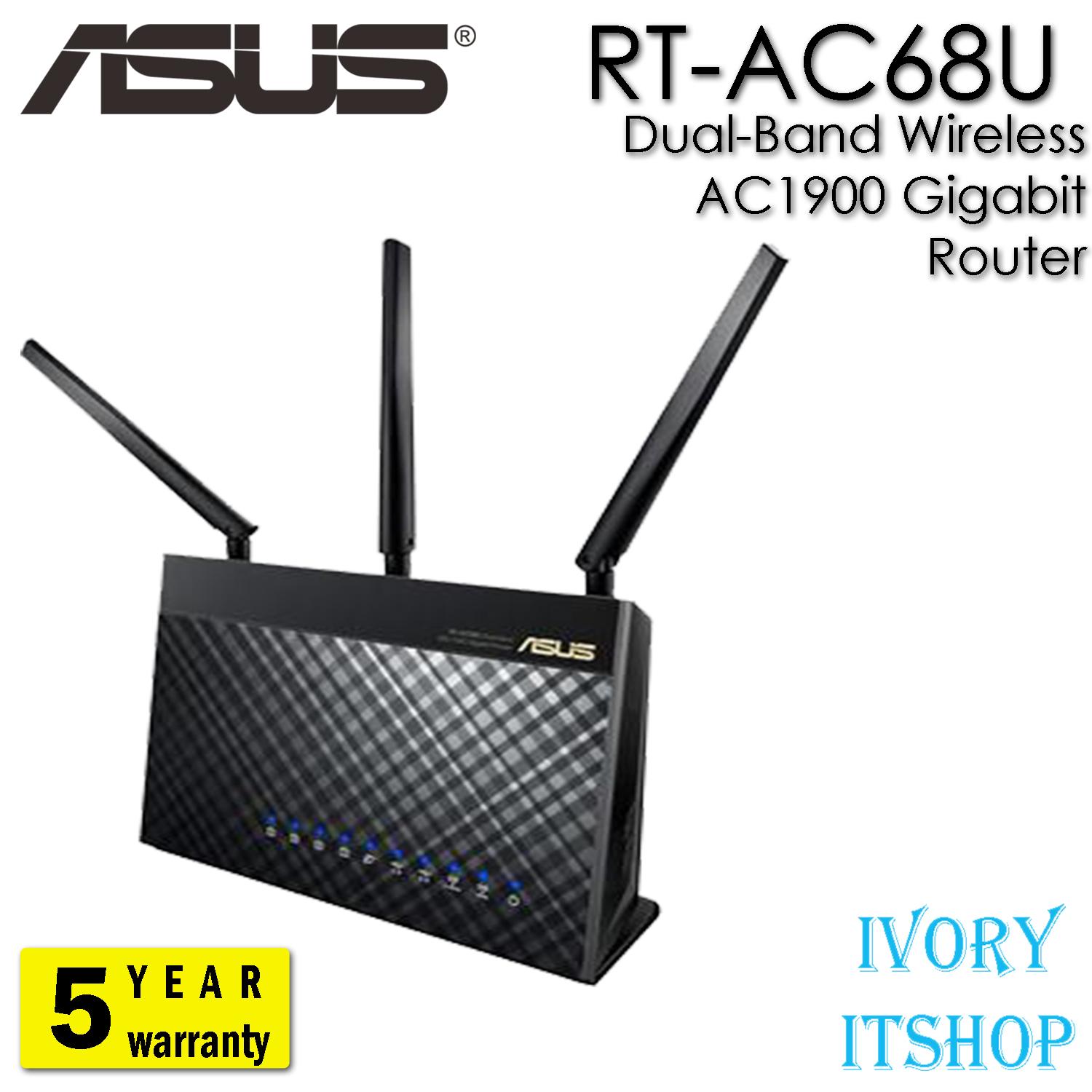 Asus RT-AC68U AiMesh Dual-Band Wireless AC1900 Gigabit Router RT AC68U/ivoryitshop