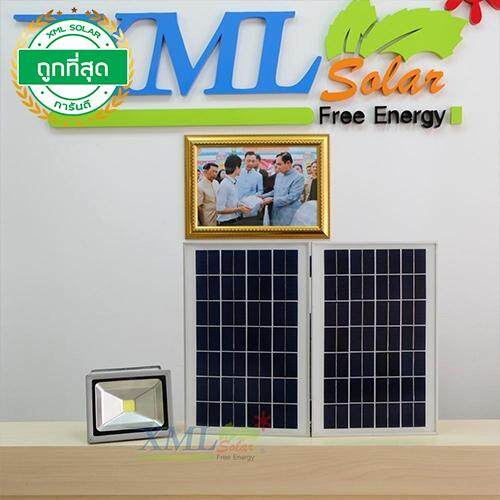 ไฟ สปอตไลท์พลังเเสงอาทิตย์ 30 Watt Polycrystalline Solar Panels (เเสง : ขาว)