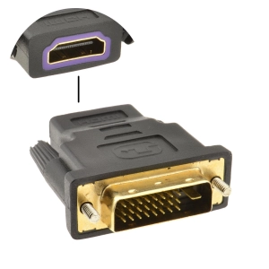 ภาพหน้าปกสินค้าตัวแปลงสาย HDMI (F) เป็น DVI (M) 24+1 - Converter HDMI (F) TO DVI (M) 24+1 ที่เกี่ยวข้อง