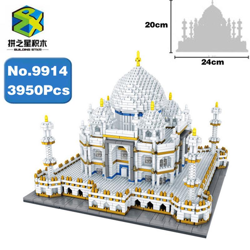 PZX 9914 World Famous Architecture Taj Mahal Nano Building Block Set 3950 pcs.