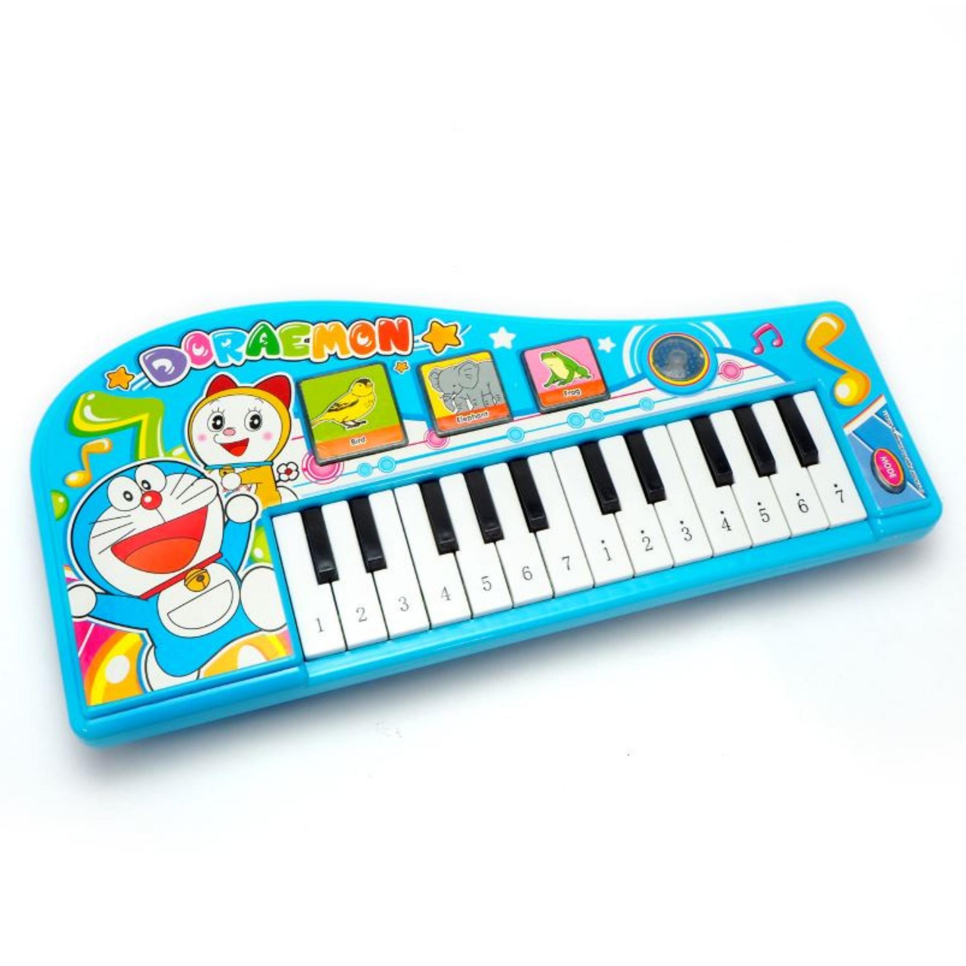 thetoy Doraemon โดราเอมอน ของเล่น คีย์บอร์ด ดนตรีหรรษา ลายลิขสิทธิ์ (ขนาด กว้าง 32* ยาว16* สูง 4.5 Cm.) Doraemon ของเล่นเด็ก เครื่องดนตรี