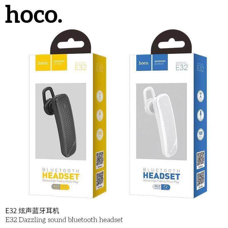 HOCO E32หูฟังบลูหูทูธ Wireless Bluetooth Headset Fashion Business Bluetooth Earphone