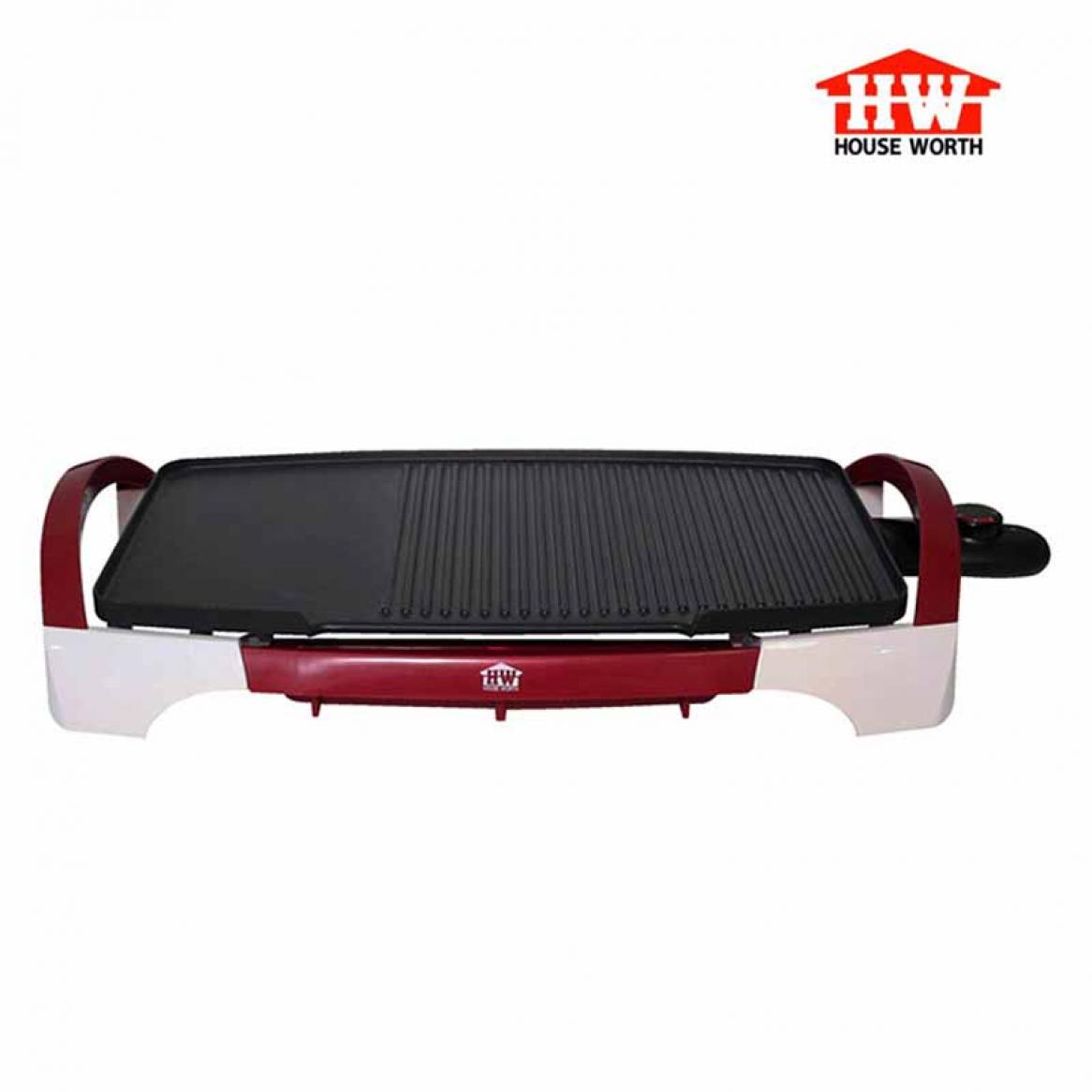 House Worth กระทะปิ้งย่างไฟฟ้า รุ่น HW-2378 - Red Electric Pan  Gill Pans