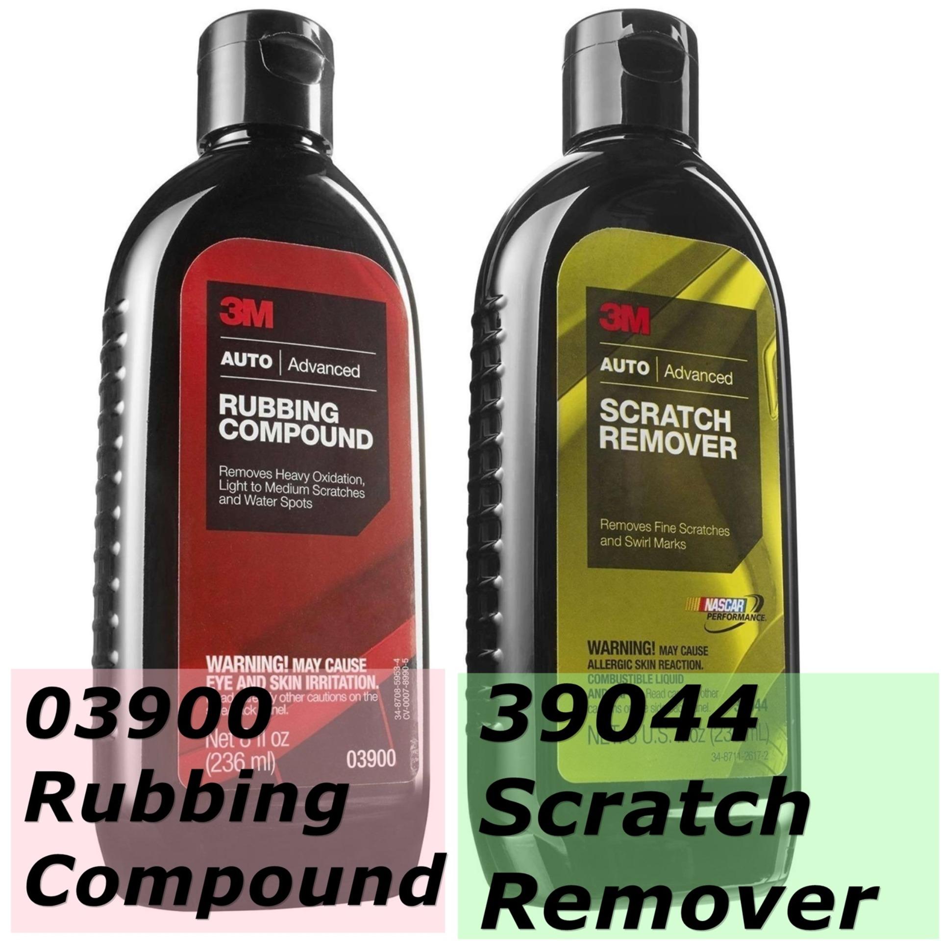 3M น้ำยาลบรอย & Water Spots Removal 236 มล. 03900 Rubbing Compound & 39044 Scratch Removal