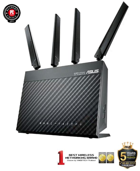 ASUS MOBILE ROUTER (เราเตอร์) (4G-AC68U) DUAL BAND AC1900 4G WIFI -Warranty 5 - Y