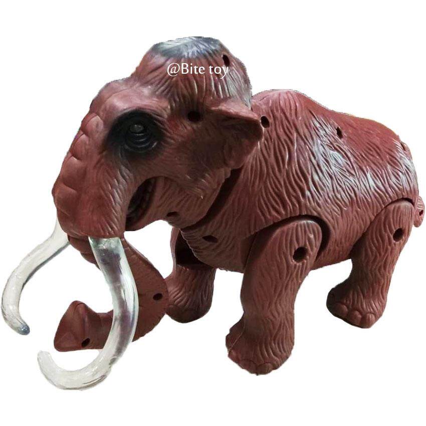 KTB TOY ของเล่น ช้าง ช้างแมมมอธ ใส่ถ่าน มีเสียง มีไฟ เดินได้