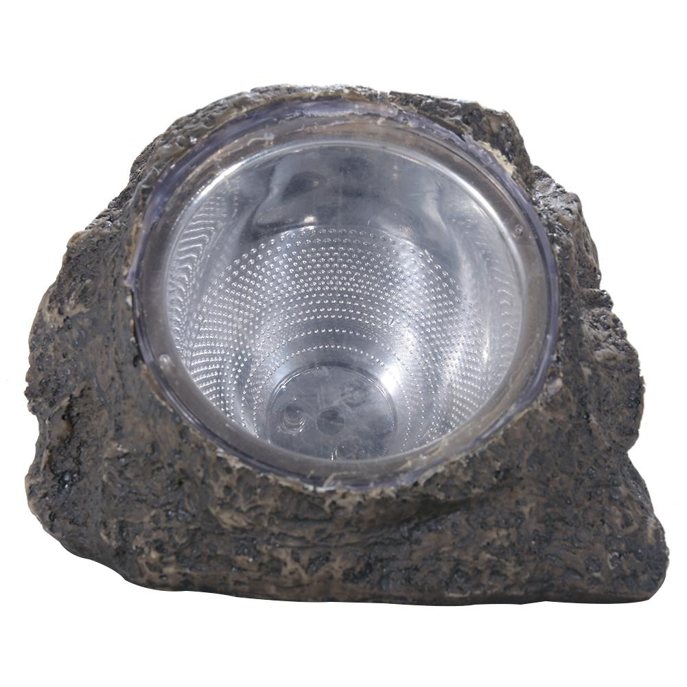 พลังงานแสงอาทิตย์เรซิ่นตกแต่งหินไฟสปอร์ตไลท์กลางแจ้งกันน้ำโคมไฟแนวนอน LED สำหรับ Garden/YARD พลังงานแสงอาทิตย์เรซิ่นตกแต่งหินไฟสปอร์ตไลท์กลางแจ้งกันน้ำโคมไฟแนวนอน LED สำหรับ Garden/YARD