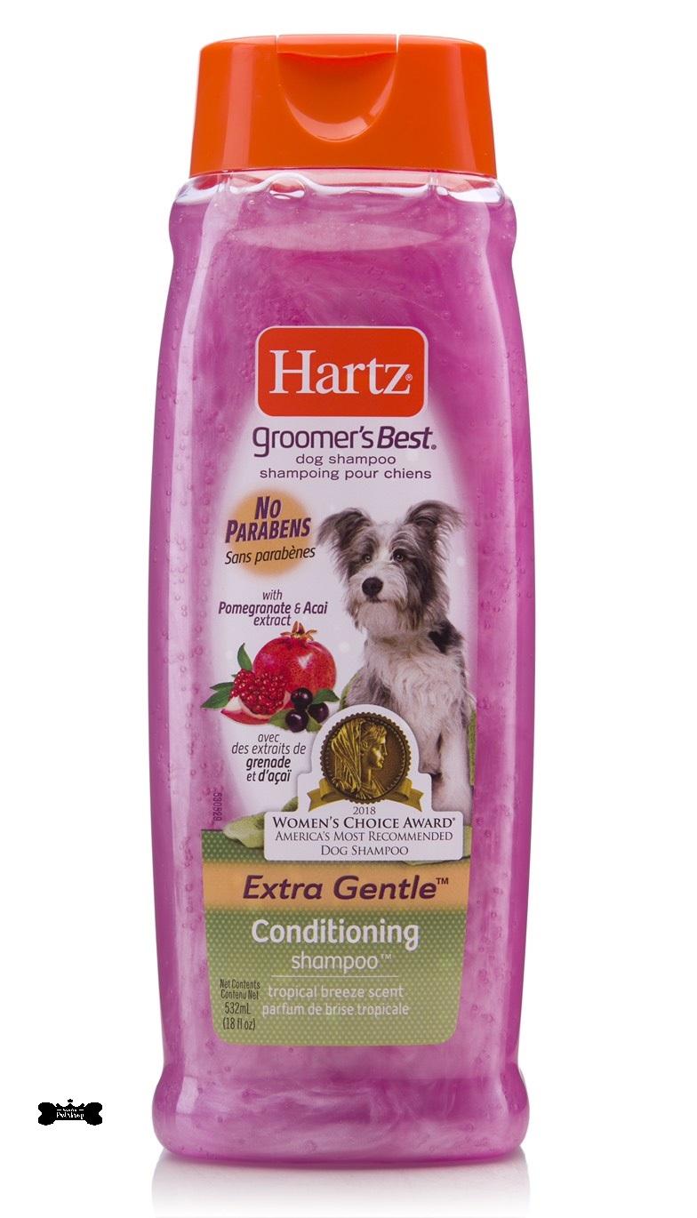 Hartz 3 in 1 conditioning dog shampoo ฮาร์ท แชมพูสุนัข ผสมครีมนวด ทุกสภาพผิว ลดขนพันกัน ขนาด 532 ml