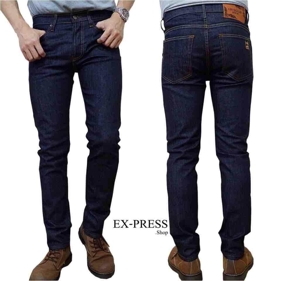 TPPJEANS Slim-fit Denim Size 28-44 ยีนส์ผ้ายืดปักจักร