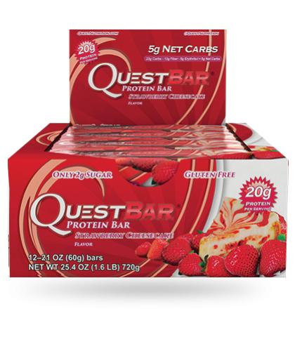 Quest /// Strawberry Cheesecake Box (12 Bars)