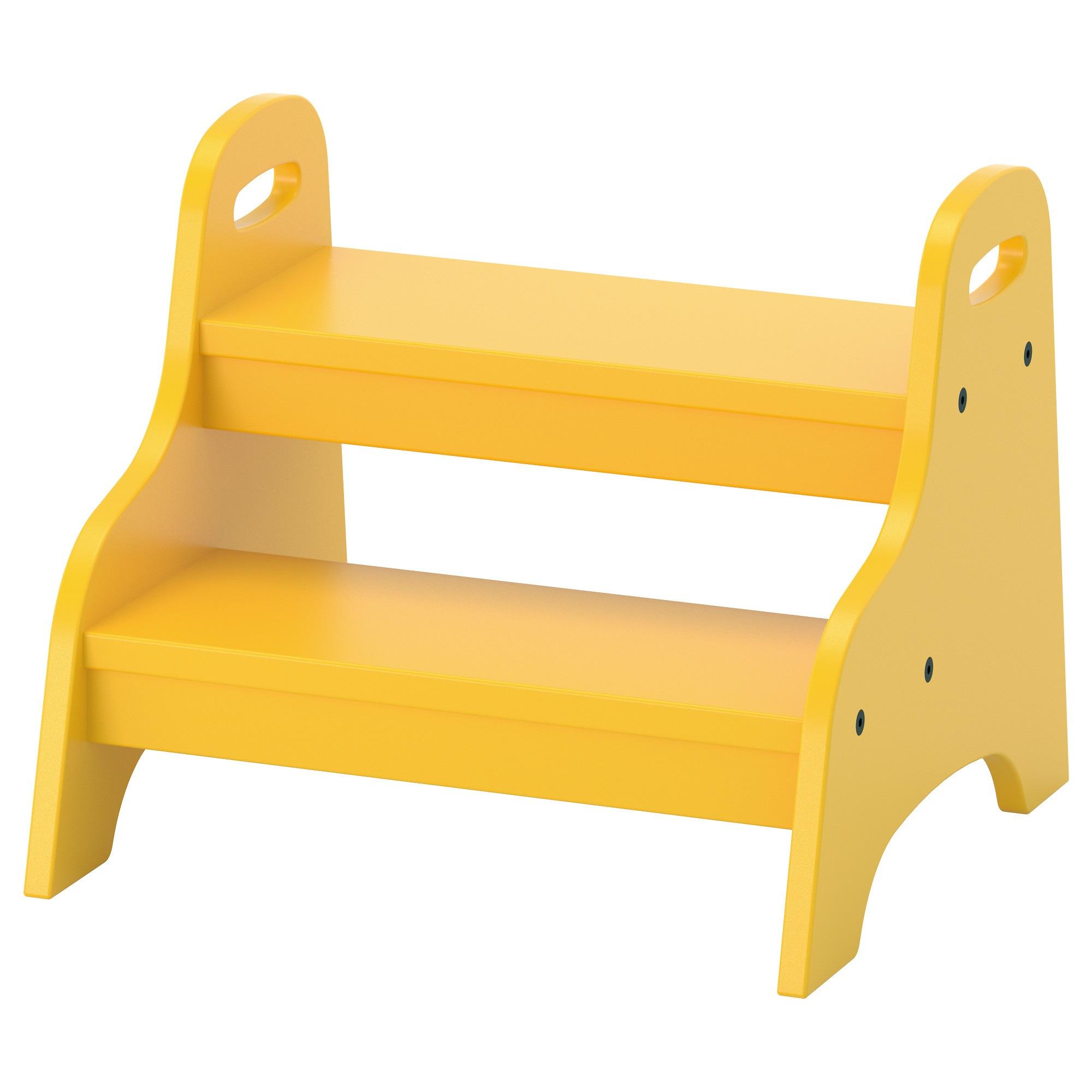 เก้าอี้เด็ก2ชั้น, เหลือง ขนาด 40x38x33 ซม. เก้าอี้ TROGEN  ขนาด 40x38x33 ซม.
