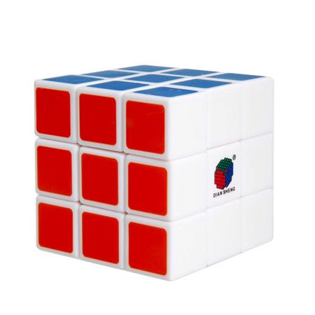ลูกบิด รูบิคผึกสมอง ทรงลูกบาศก์ 3x3x3 ฝึกสมอง เพิ่มไอคิว ลื่น ทน พื้นขาว (DianSheng White Rubik's Cube Magic Square 3 Layers) NO-222