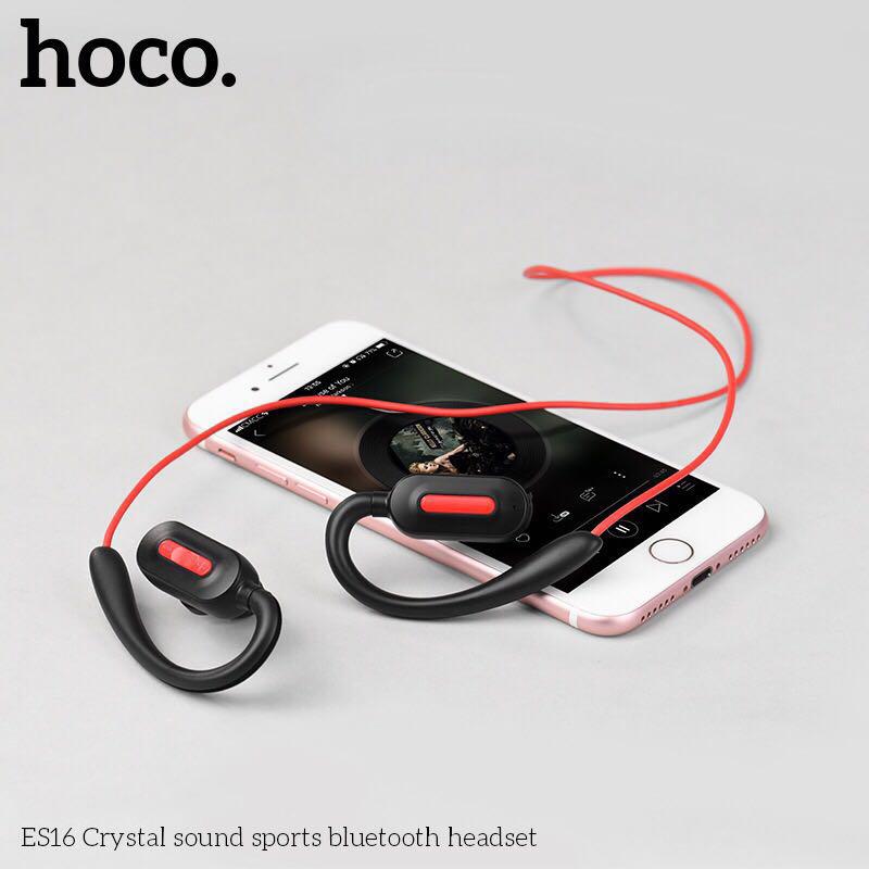 หูฟังบลูทูธแบบสปอร์ต Wireless earphones HOCO ES16 Crystal sound sport headset with micของแท้ 100%