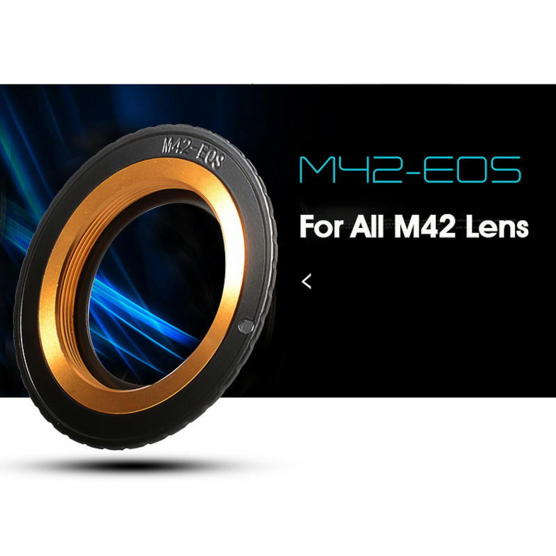 ดูภาพ อะเดปเตอร์เลนส์ M42 Lens to Canon EOS EF Mount Adapter Ring 1100D 600D 60D 550D 7D Metal เพิ่มเติม อะเดปเตอร์เลนส์ M42 Lens to Canon EOS EF Mount Adapter Ring 1100D 600D 60D 550D 7D Metal