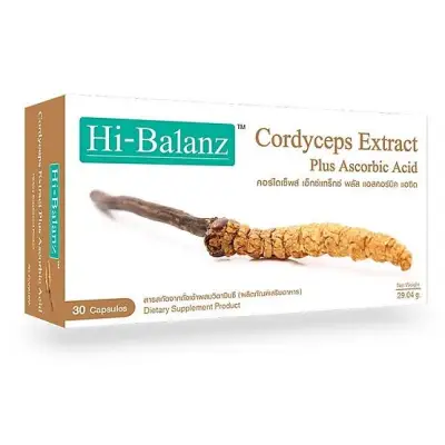 Hi-Balanz Cordyceps Extract ไฮบาลานซ์ ถังเช่า ถั่งเช่า ถั่งเฉ้า 1 กล่อง