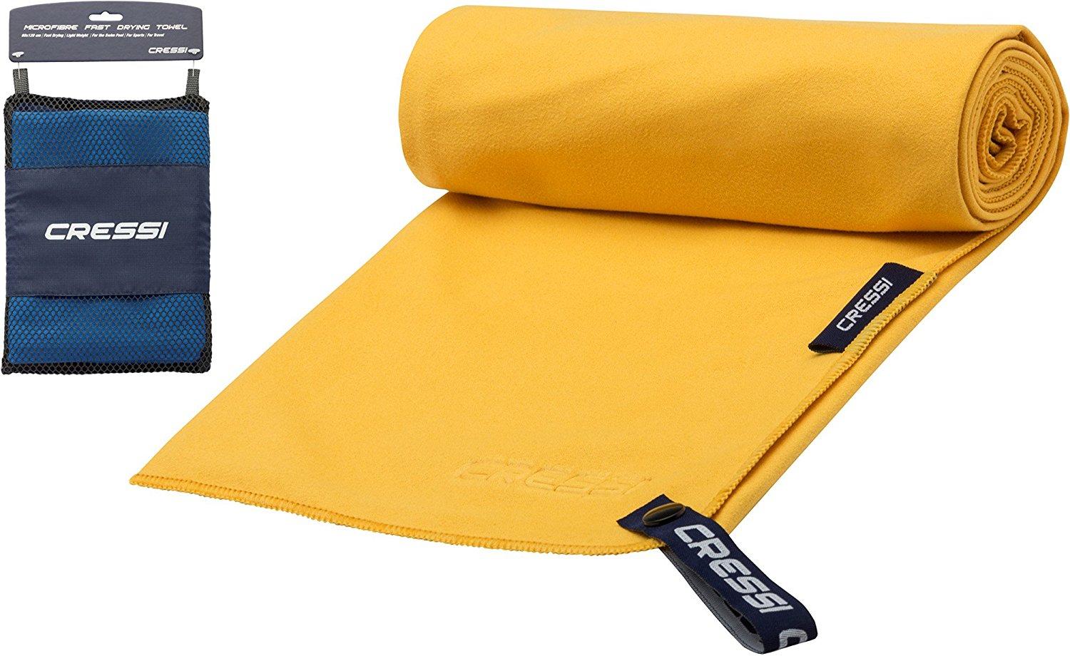 ผ้าเช็ดตัว ผ้าเช็ดตัวไมโครไฟเบอร์ CRESSI MICROFIBRE FAST DRYING TOWEL 30x50 cm