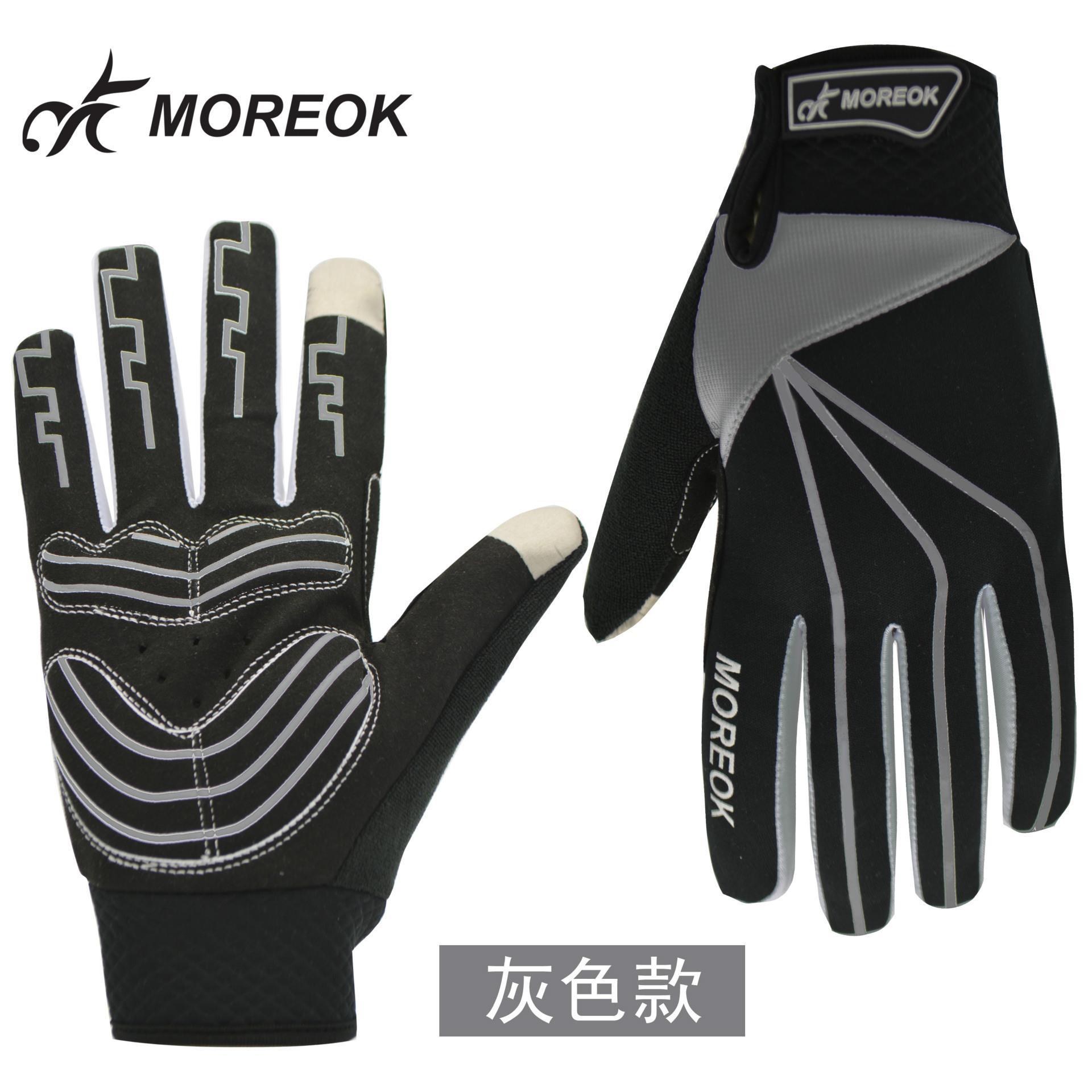 ในฤดูใบไม้ร่วงฤดูหนาว windproof กำมะหยี่ถนนภูเขาตนเองจักรยานรถจักรยานยนต์ทั้งหมด หมายความว่า จอสัมผัสป้องกันถุงมือ ( ฉัน )