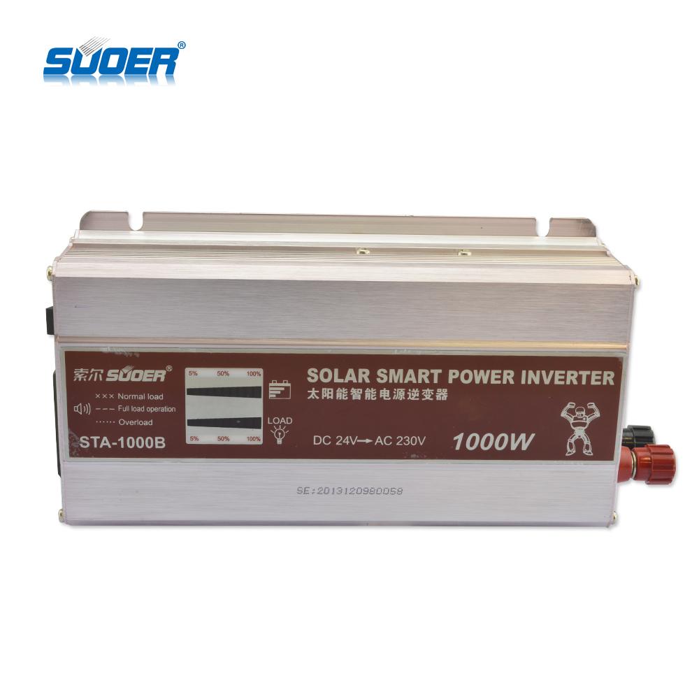 Suoer Digital Display Car Solar Power Inverter Price 1000W 24V 220V Inverter