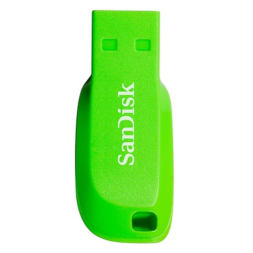 รายละเอียดเพิ่มเติมเกี่ยวกับ Sandisk Cruzer Blade 16GB - Electric Green (CZ50C-016GB35G) ( แฟลชไดร์ฟ  usb  Flash Drive )