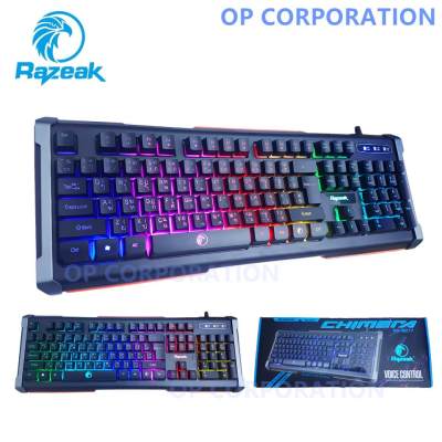 razeak RK-8277 CHIMERA คีย์บอร์ดเกมส์มิ่งมีไฟ ขาย razeak RK-8277 CHIMERA คีย์บอร์ดเกมส์มิ่งมีไฟ