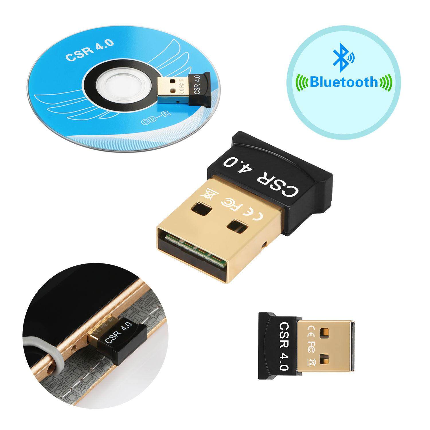 Mini USB Bluetooth Adapter V4.0 Dual Mode High Speed Wireless Bluetooth Dongle CSR 4.0 USB 2.0/3.0 For Windows 10/8/7/Vista/XP รุ่น MG1001 (Black)