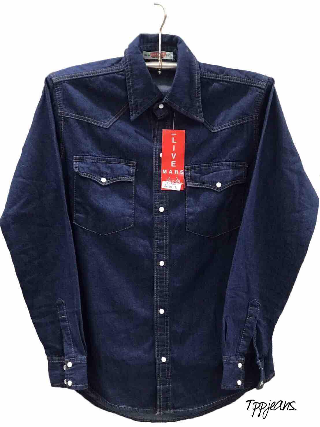 Denim Men’s Shirts เสื้อเชิ้ตยีนส์ ชาย ทรงSlim ไซส์ S-xxL