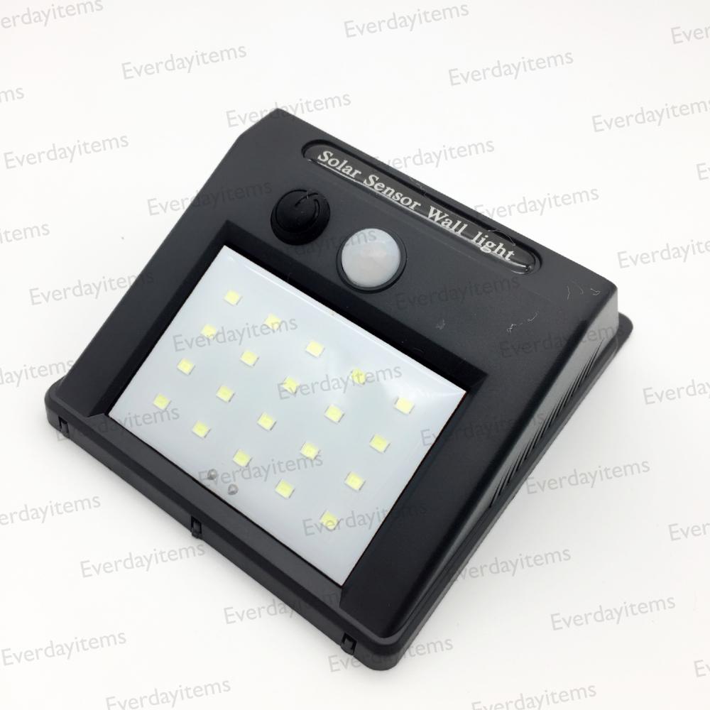 Everdayitems โคมไฟแบบติตตั้งผนัง พลังงานแสงอาทิตย์ Motion Sensor Solar Power Led Light Outdoor Garden Wall Lamp Waterproof Everdayitems โคมไฟแบบติตตั้งผนัง พลังงานแสงอาทิตย์ Motion Sensor Solar Power Led Light Outdoor Garden Wall Lamp Waterproof