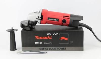 MASAKI เครื่องเจียร์ไฟฟ้า ลูกหมู 4 นิ้ว 750W พร้อมฝาครอบป้องกัน MASAKI เครื่องเจียร์ไฟฟ้า ลูกหมู 4 นิ้ว 750W พร้อมฝาครอบป้องกัน