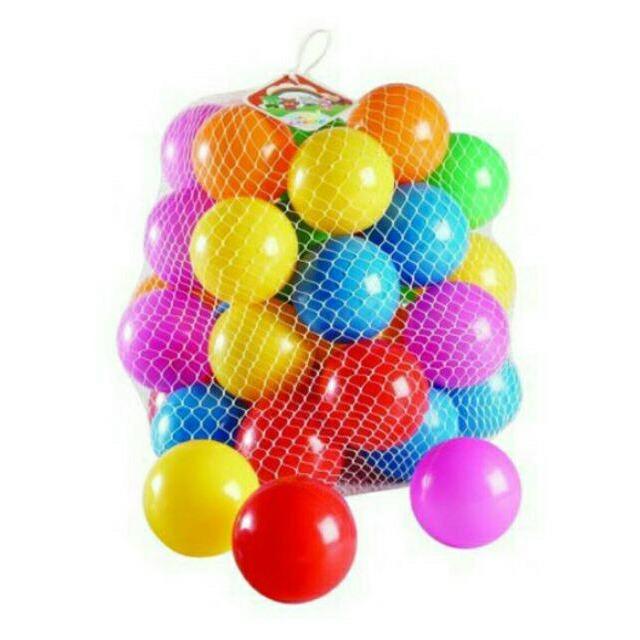 D Kids ลูกบอล ลูกบอลหลากสี แพค 50 ลูก  ลูกบอลปลอดสาร