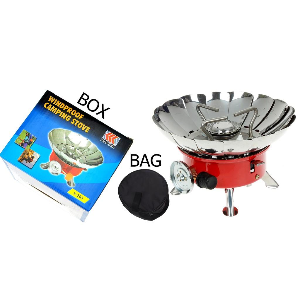 ดูภาพ เตาแก๊สพกพา พร้อมที่กันลม ใช้ง่าย ไฟแรง ปลอดภัยทรงดอกบัว Windproof Camping Stove K-203 เพิ่มเติม เตาแก๊สพกพา พร้อมที่กันลม ใช้ง่าย ไฟแรง ปลอดภัยทรงดอกบัว Windproof Camping Stove K-203