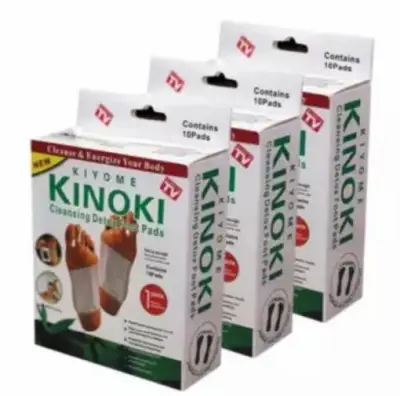 Kinoki Detox Foot Pad แผ่นแปะเท้าดูดสารพิษ ล้างสารพิษ 3 กล่อง