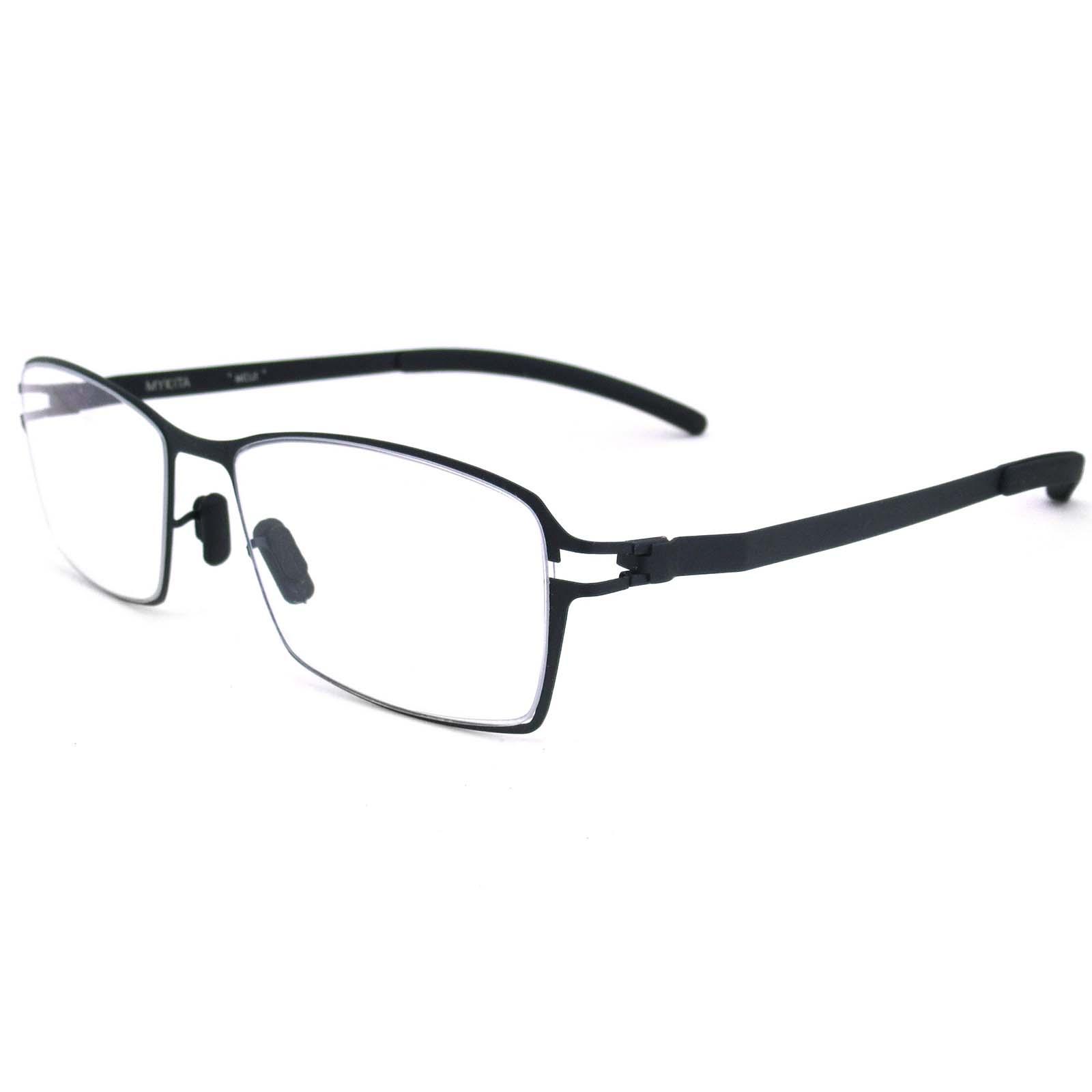Fashion ISSEY MIYAKE แว่นตา ไม่ใช้น็อต รุ่น 30093 สีดำ MATERIAL GERMANY กรอบแว่นตา ( สำหรับตัดเลนส์ ) ไม่ใช้น็อต วัสดุ สแตนเลสสตีล หรือเหล็กกล้าไร้สนิม Stainless Steel ขาข้อต่อ กรอบแว่นตา EyewearTop Glasses