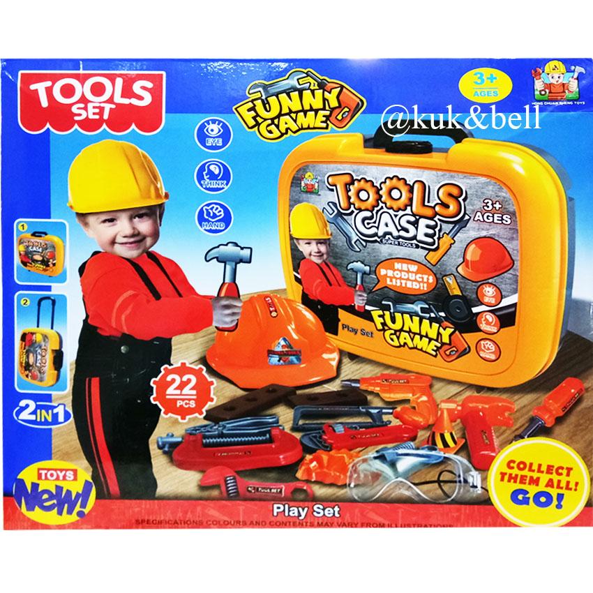 BELLTOY  ชุดช่าง ชุดกระเป๋าเครื่องมือก่อสร้าง จำลอง TOOLS SET  สำหรับเด็ก 36778-72