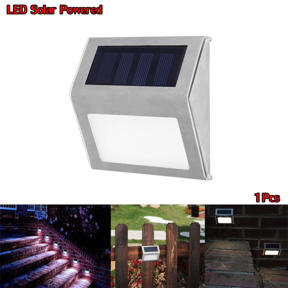 Solar LED CoolWhite ไฟติดบันไดโซล่าเซลล์ไฟติดผนังพลังงานแสงอาทิตย์ (โทนแสงขาวเย็น)